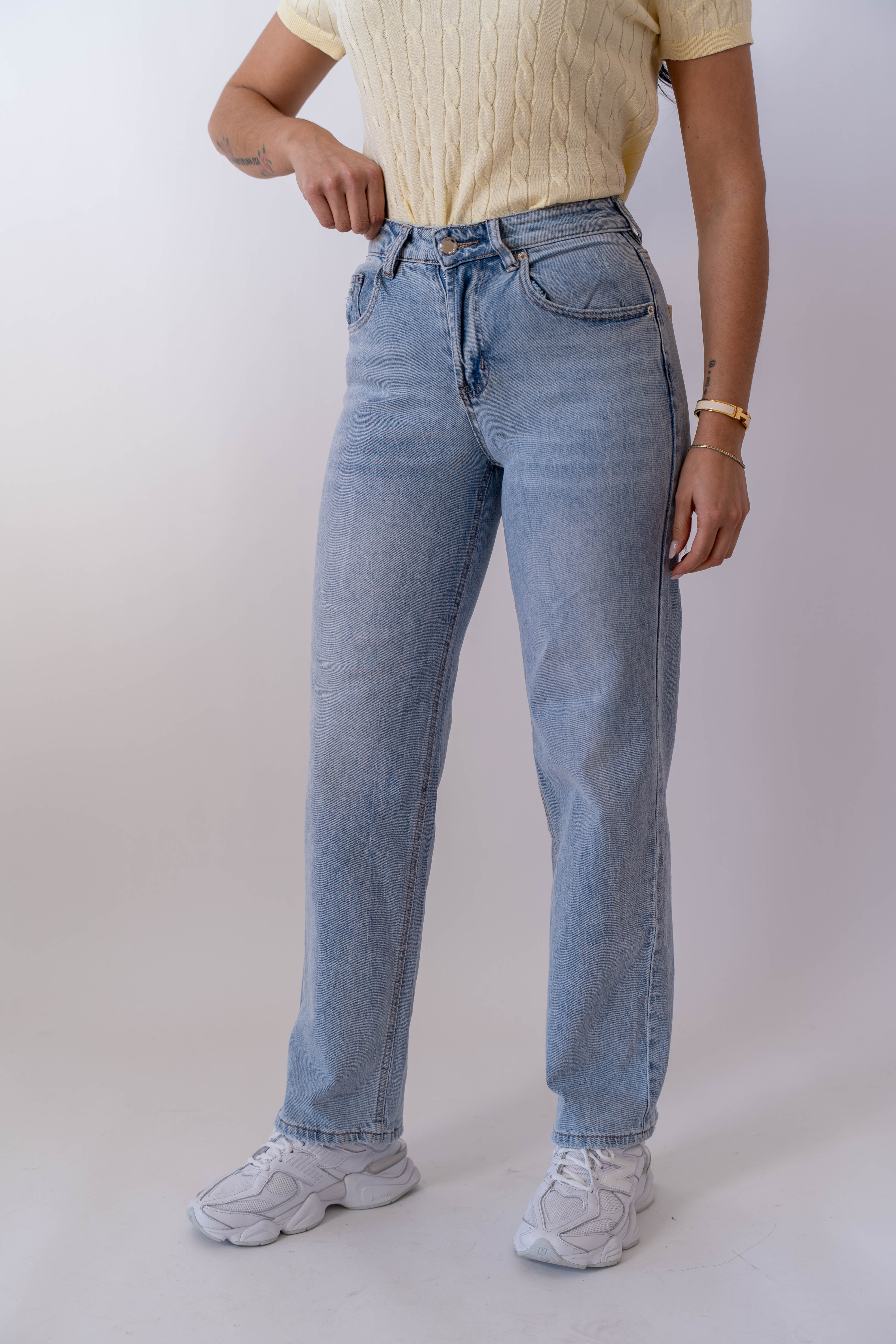 Jeans Con Tasca In Strass - Image 2