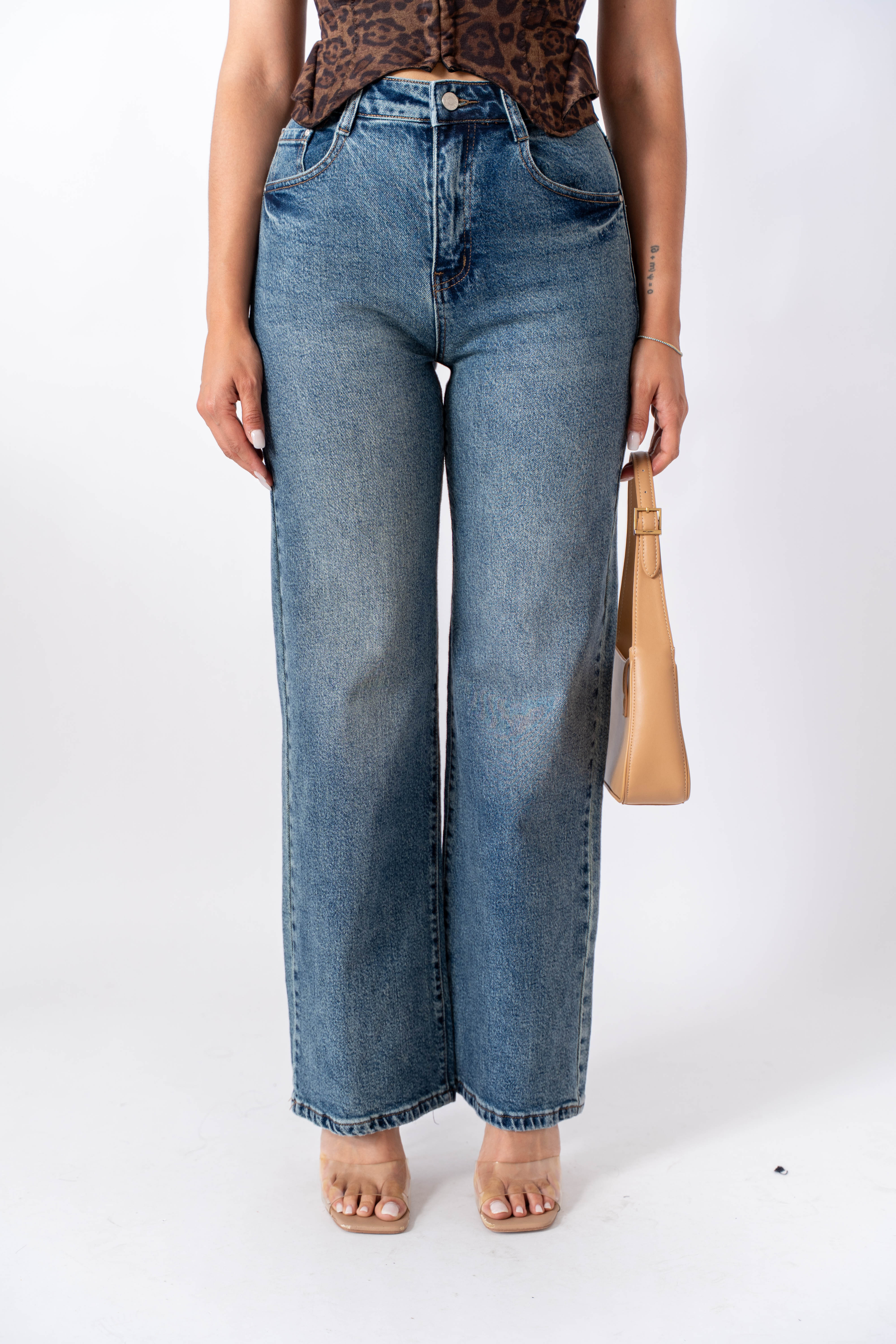 Jeans Wide Leg Denim