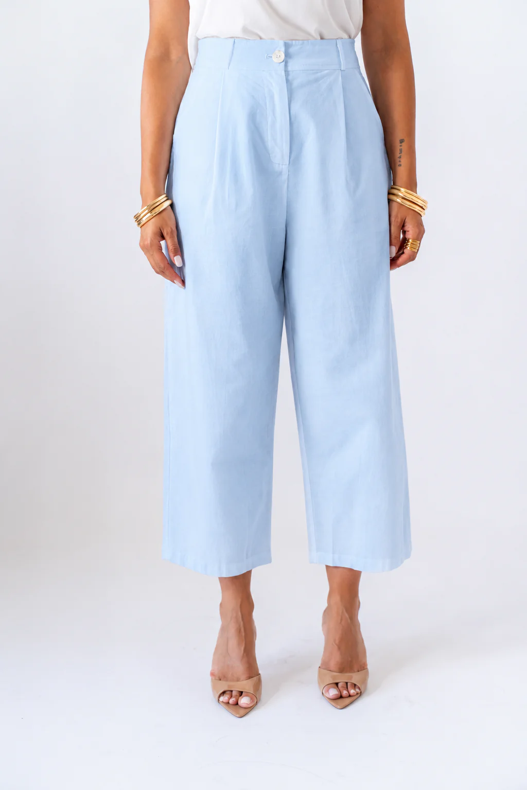 Pantalone Di Lino Sky - Image 2