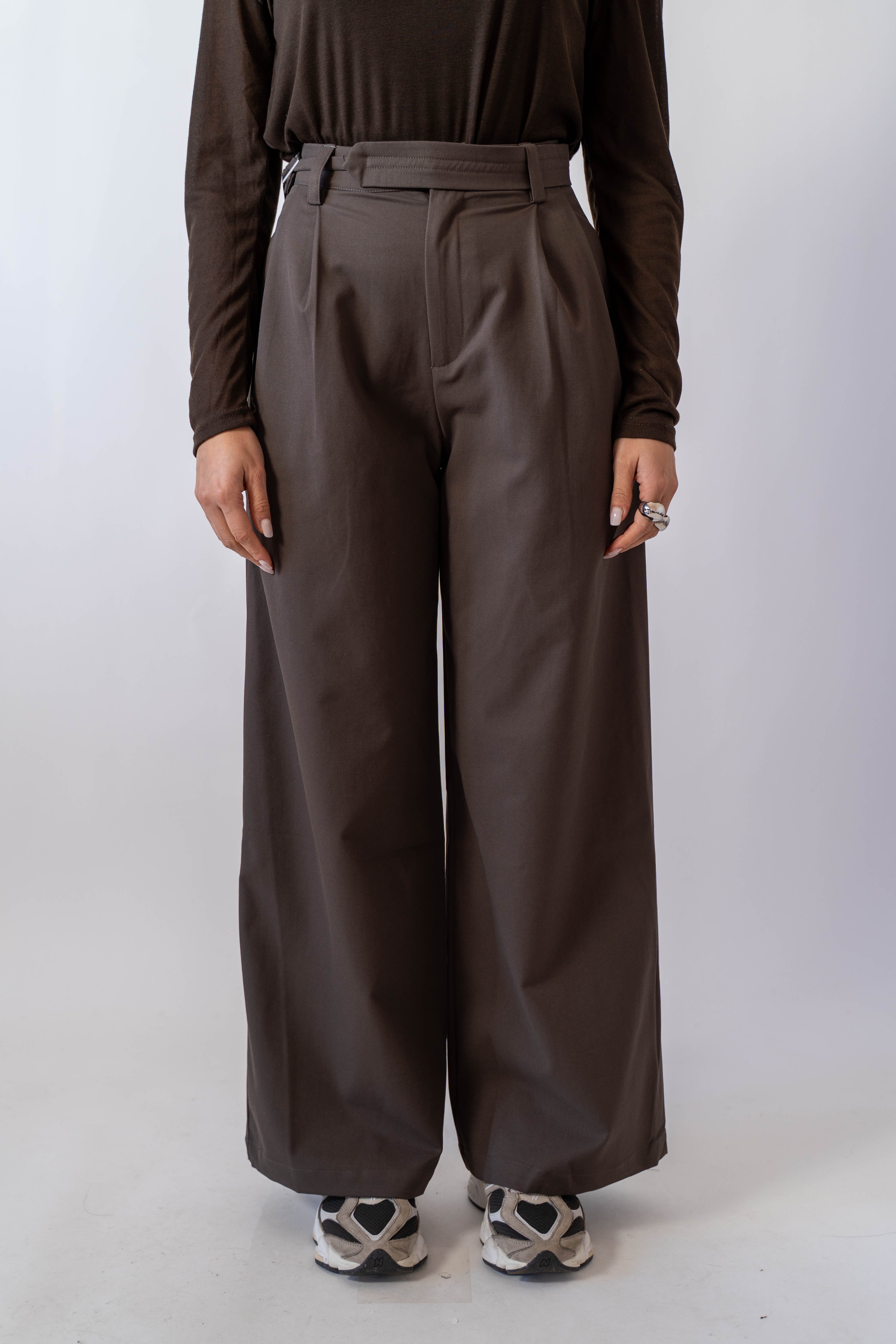 Pantalone Palazzo Con Pinces